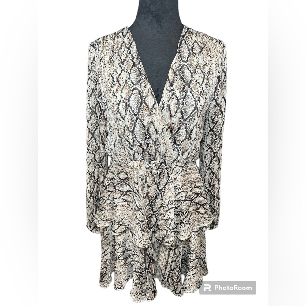 Pink Lily Snake Print Dress Size Medium